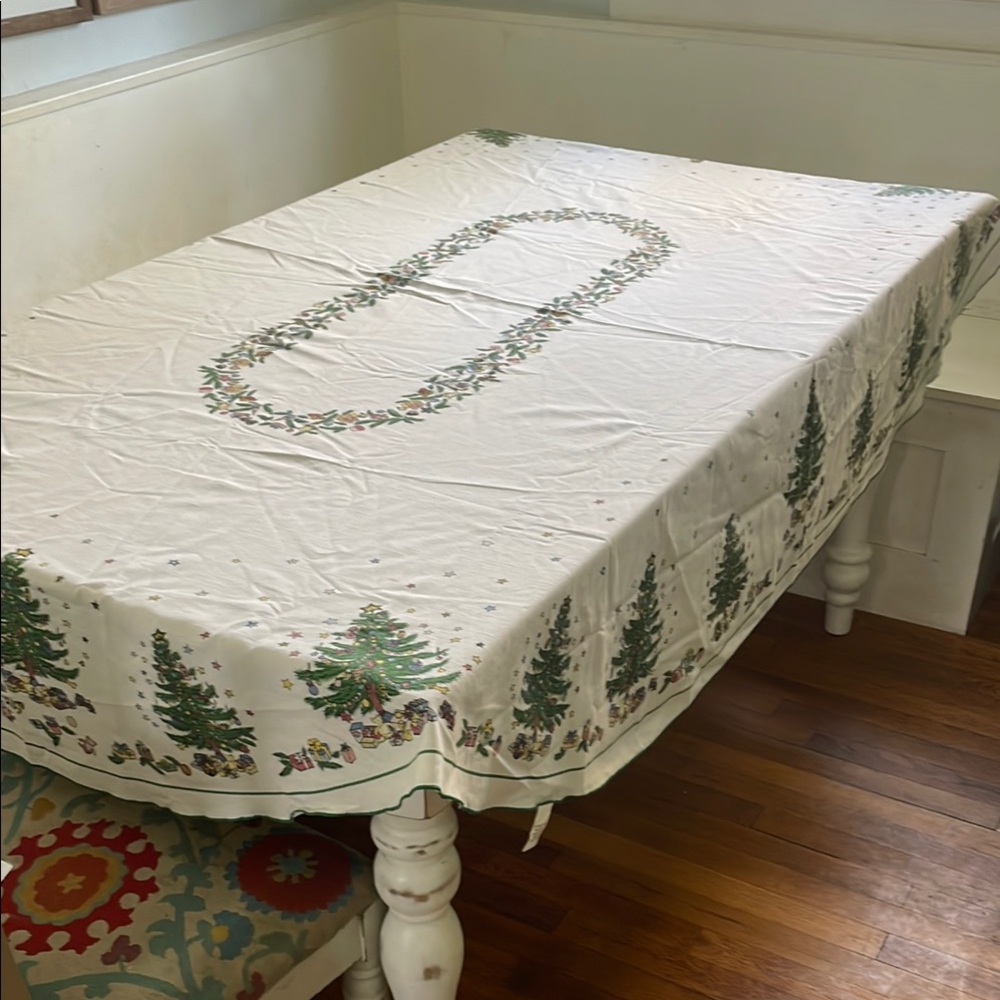Festive Christmas Tree Tablecloth